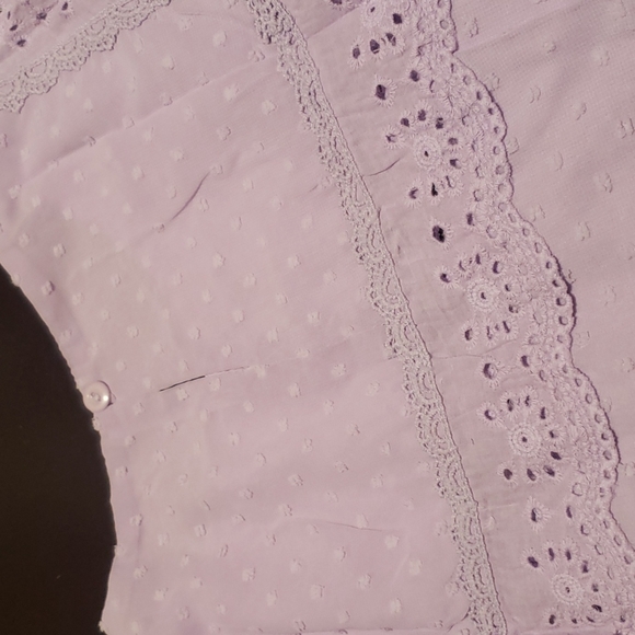 1 Small left❣New boutique swiss dot flutter sleeve top - Picture 12 of 12